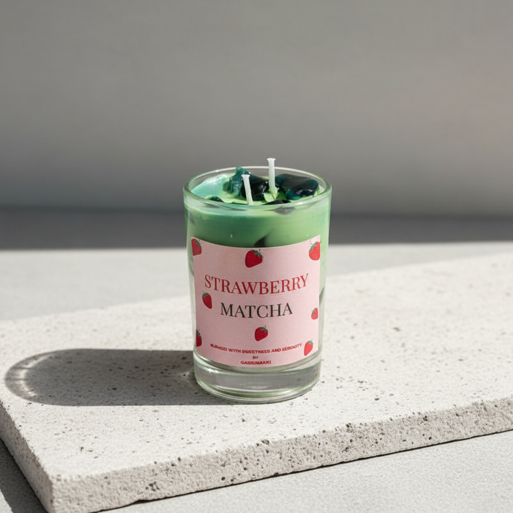 Strawberry Matcha Scented Candle - Strawberry