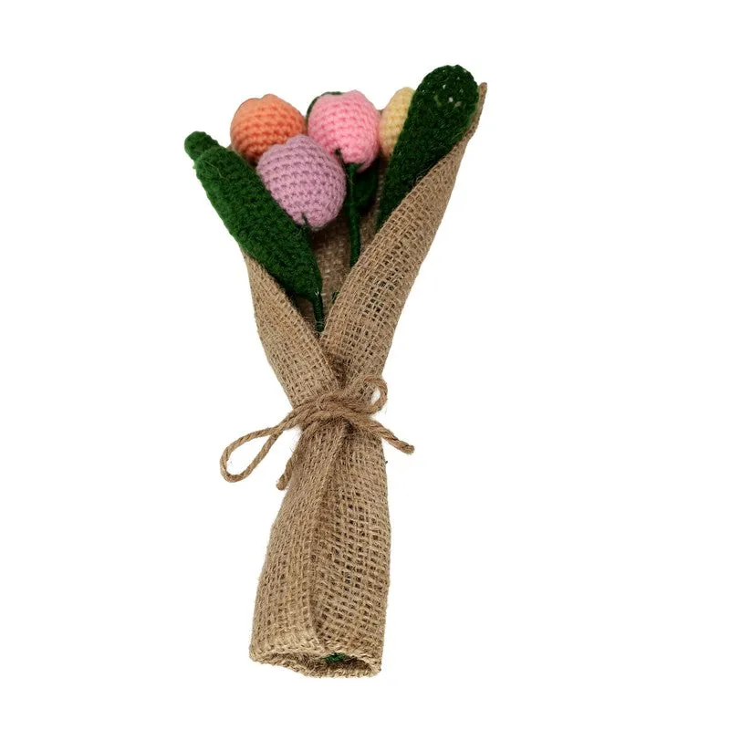 Crochet Handmade Tulip Magic Bouquet - Set Of Four media 3