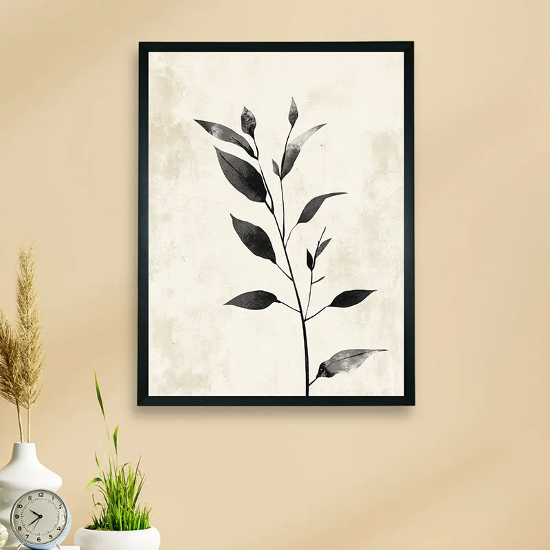 Inked Leaves Wall Art With Resin Frame media 3