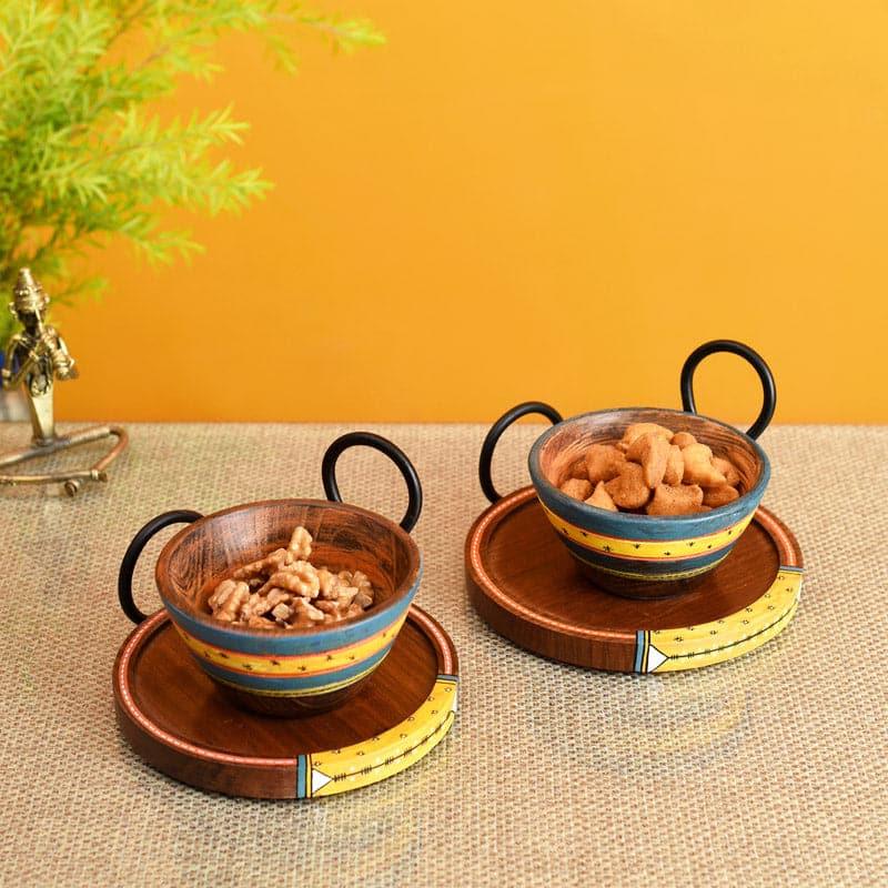 Pitala Wooden Serving Set - Set Of Four