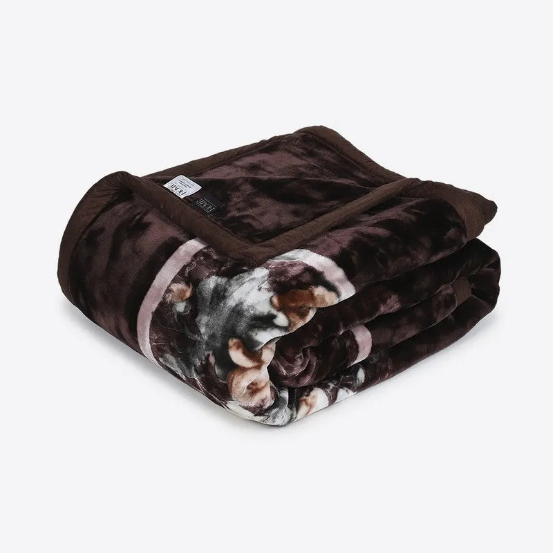 Monte Carlo Midnight Blossom Blanket (Brown) - 947 GSM media 5