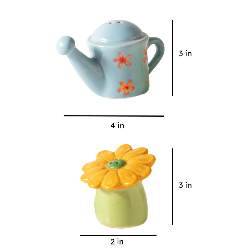 Flower Pot Salt & Pepper Set - Set Of Two media 8