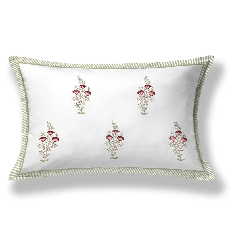 Nawabi Vibe Cotton Bedsheet (Grey, Red) - 180 TC media 5