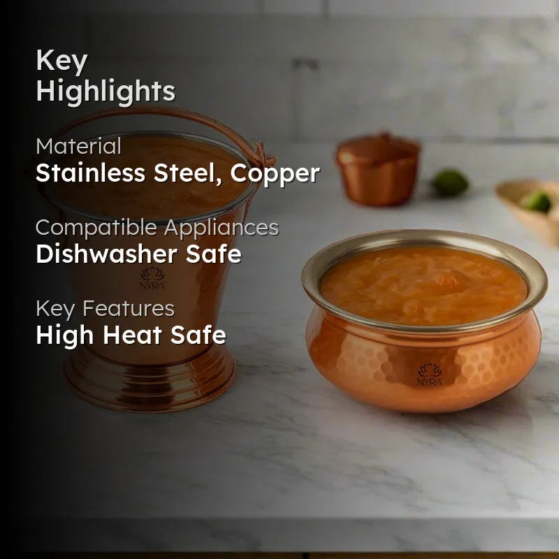 Crafix Stainless Steel Kadai with Balti - Two Piece Set media 2