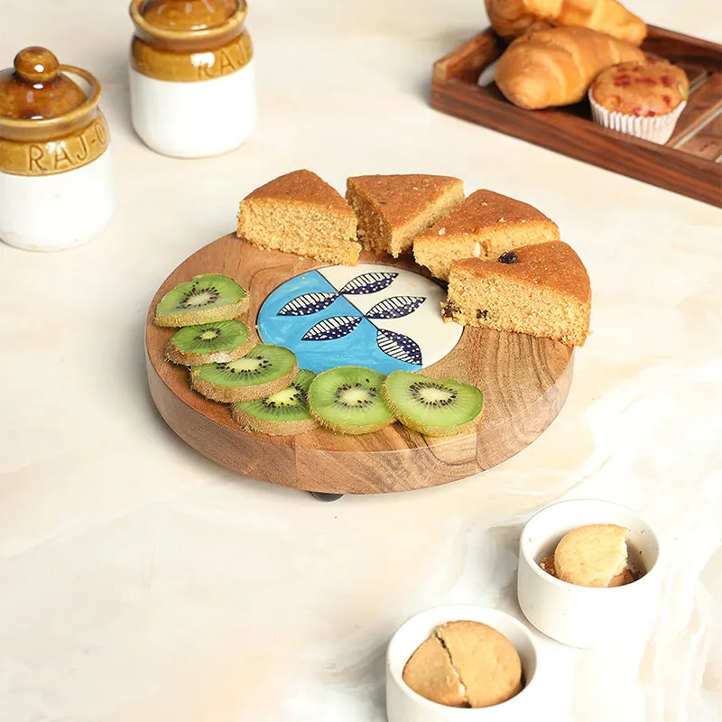 Anusha (Wood,Ceramic) Platter media 4