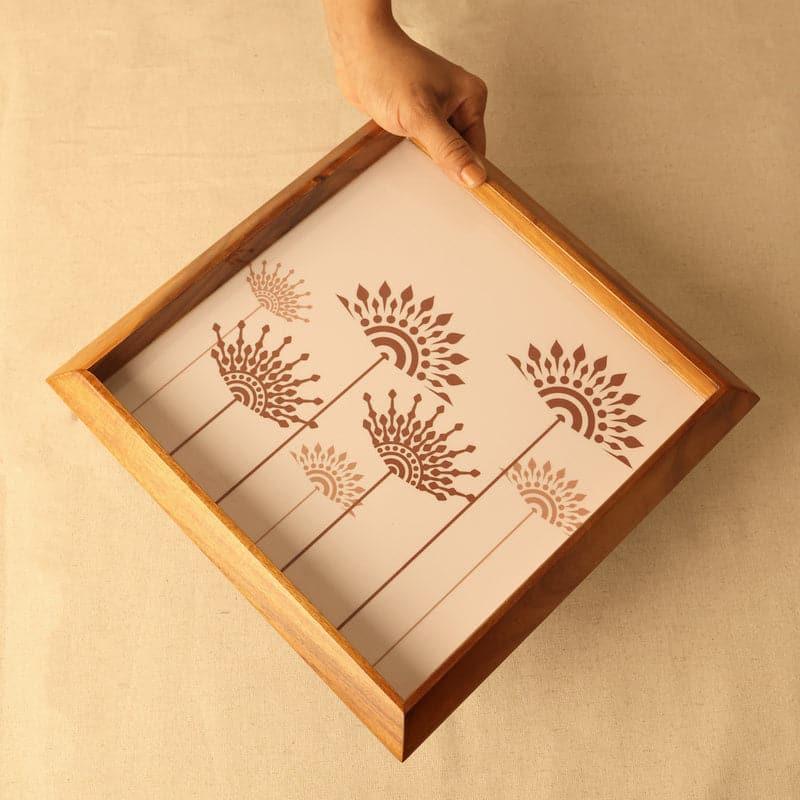 Vadana Floral Serving Tray media 7