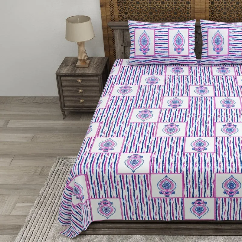 Desior Cotton Bedsheet (Purple) - 240 TC media 3