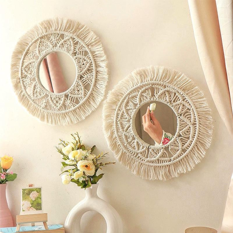 Artisan Gaze Macrame Boho Mirror - Set Of Two image 4