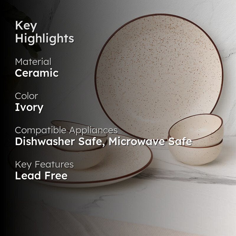 Kestha Dinner Set (Beige) - 6 Piece Set media 2