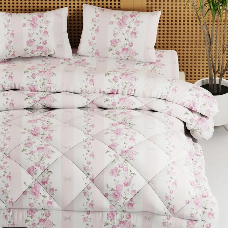 Fleurora Bedding Set (Pink) - Four Piece Set media 3