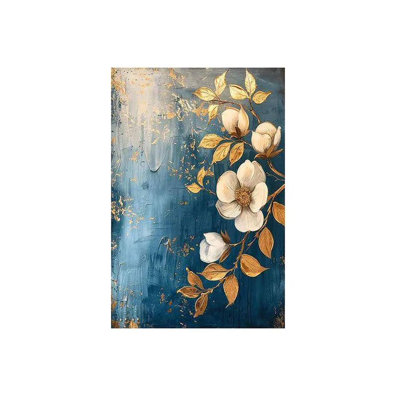 Starlit Petals Poly Canvas Wall Painting media 5