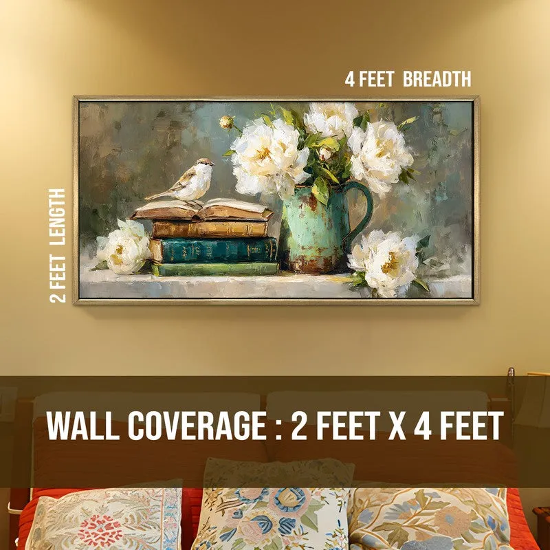 Floral beauty Canvas Wall Painting With Frame media 8