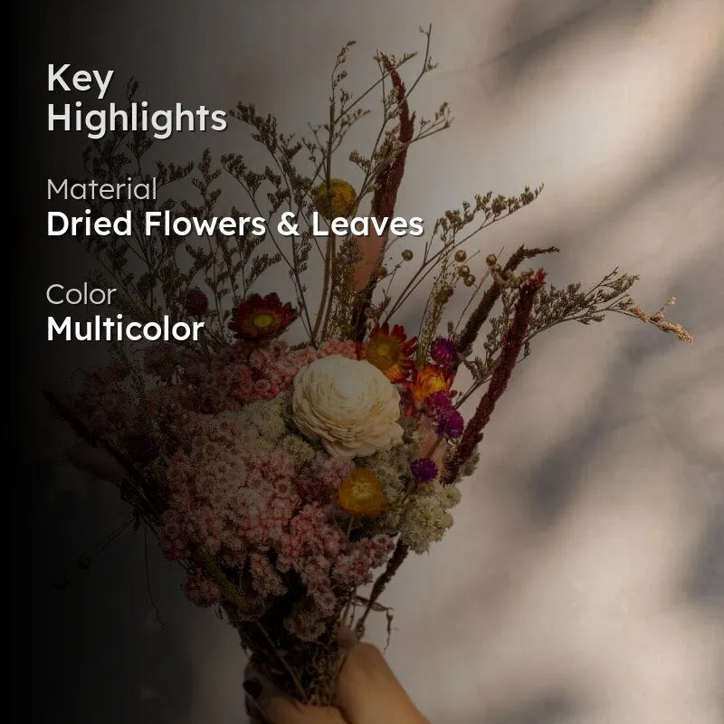 Muzomi Multicolor Dried Flower Bunch media 2