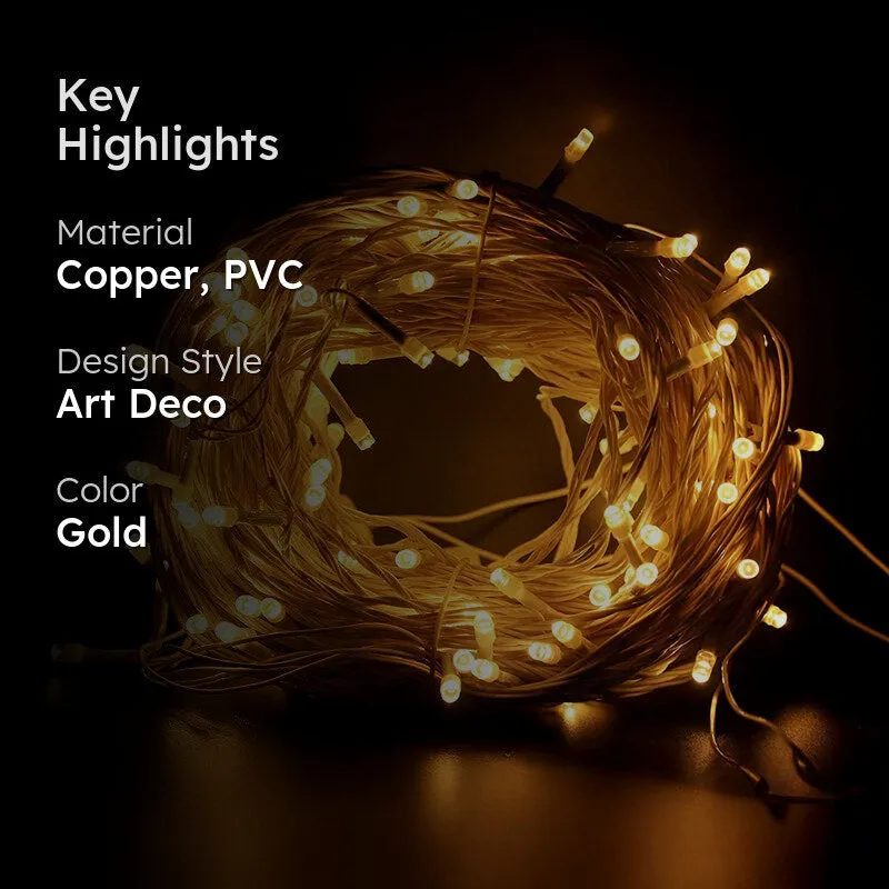 Twylin Glow Copper String Lights (10 m) - Set Of Two media 2