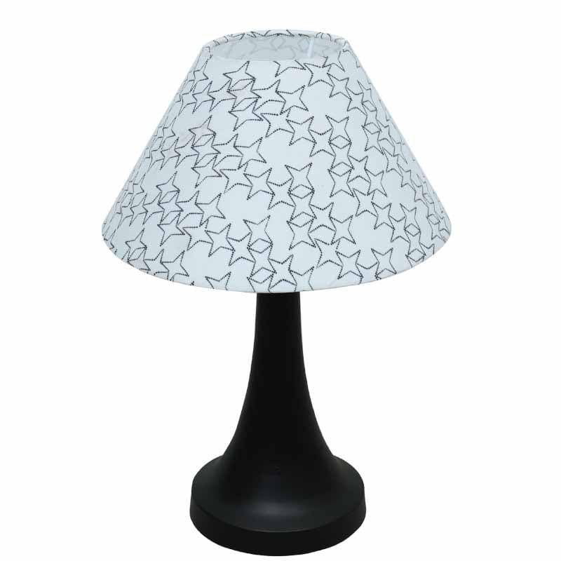 Danica Fabric Table Lamp - White,Black media 4