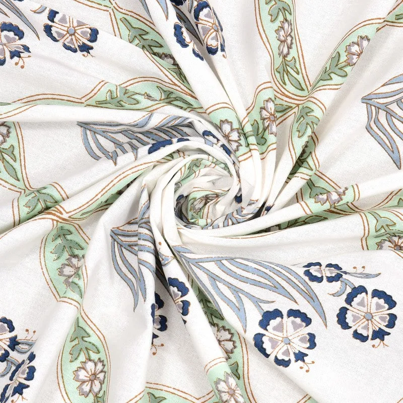 Eleganza Cotton Table Cover - Teal,Green media 7