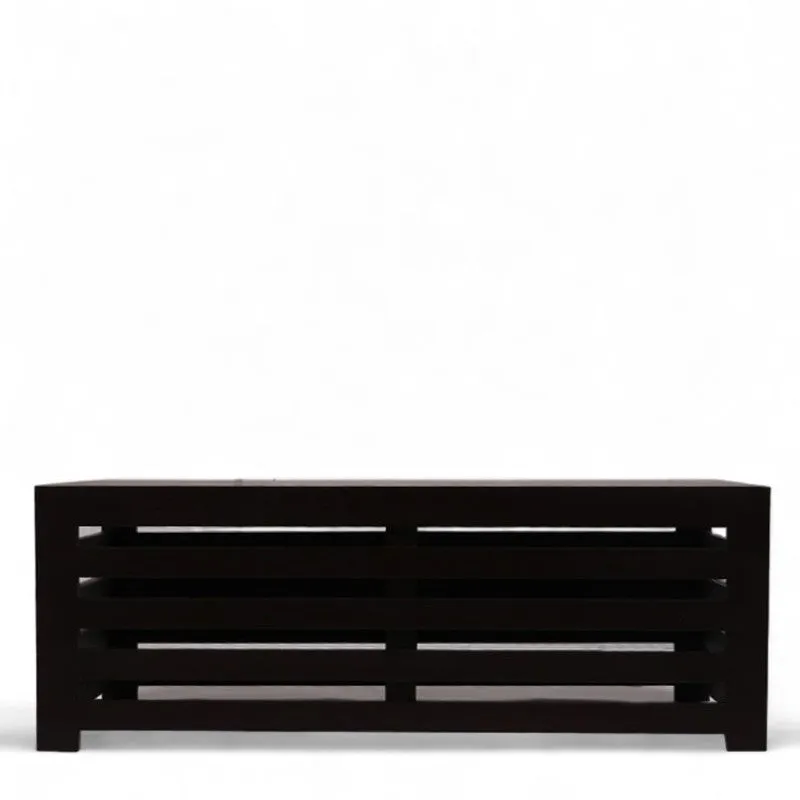 Clavon Sheesham Wooden Center Table - Black media 4