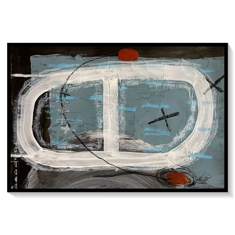 The Kiss Canvas Wall Painting - Black Frame media 8