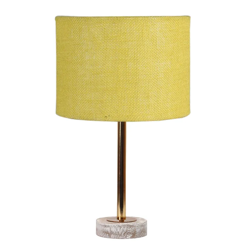 Sienna I Rodin Wooden Table Lamp - Yellow,Gold,White media 4