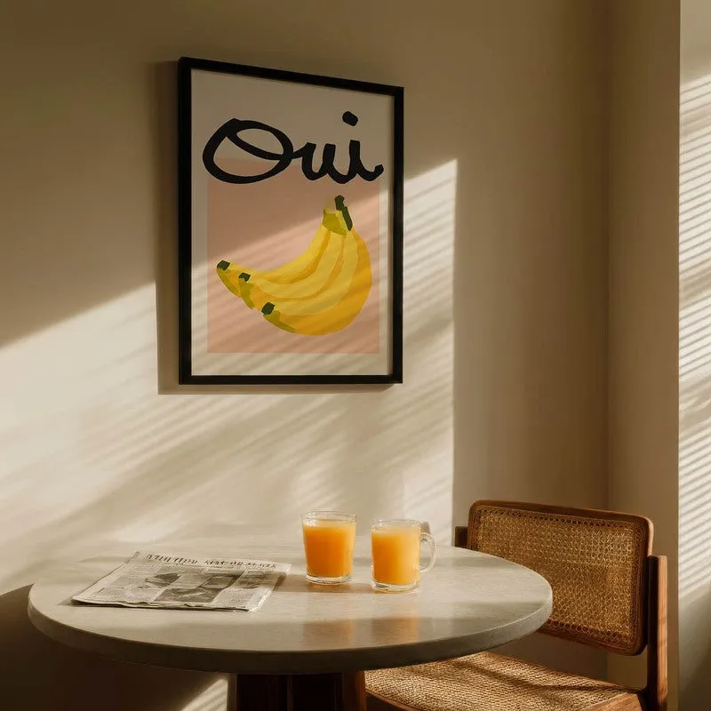 Yellow Pulp Archival Canvas Wall Art - Black media 5
