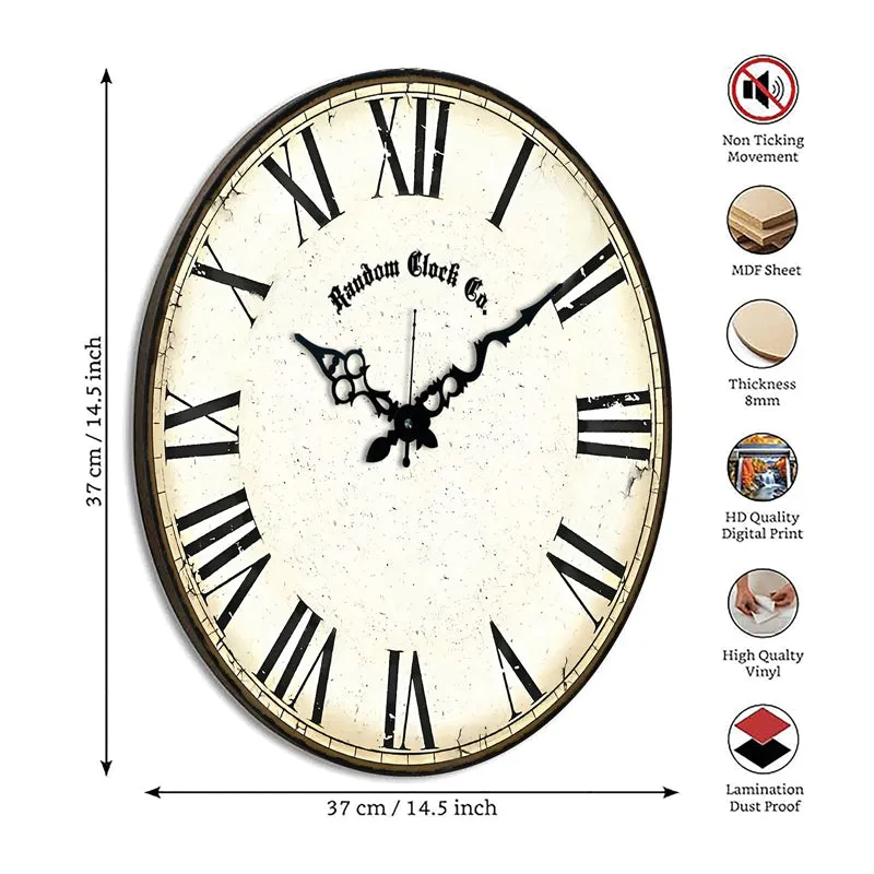 Varnick Wood Analog Wall Clock media 8