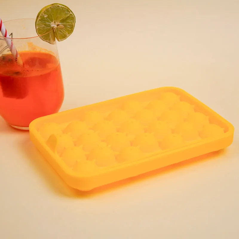 Geometric Silicone 25-Cube Ice Mould - Yellow media 3