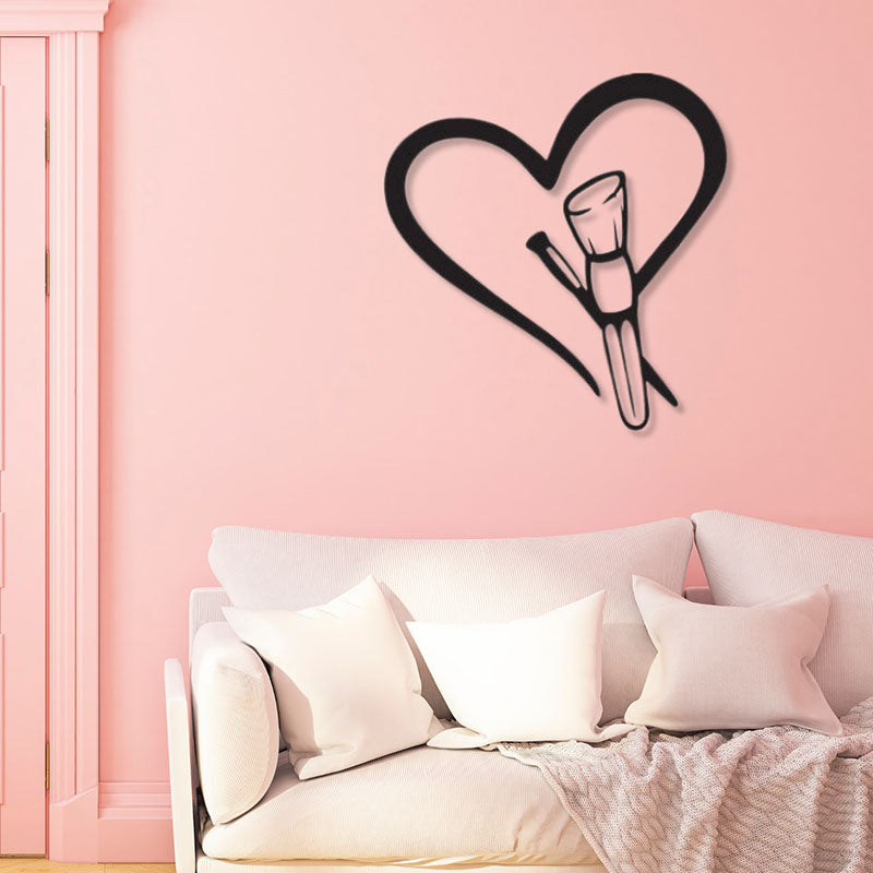 Makup Artist Black Iron Wall Accent