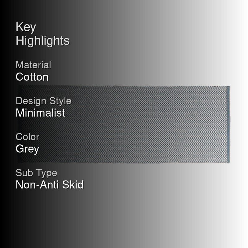 Atelier Cotton Runner Rug - Grey media 2
