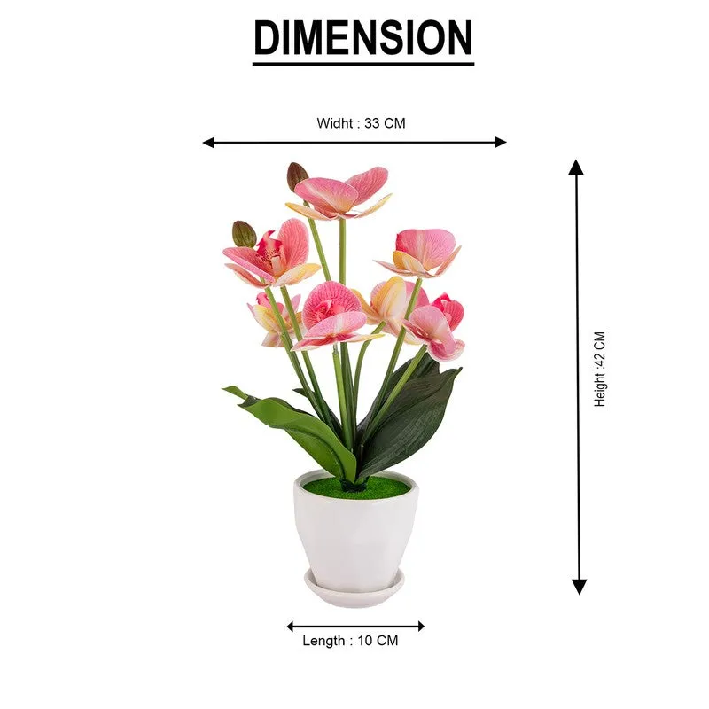 AarviDecor Peach Bloom Silk Artificial Plants media 8