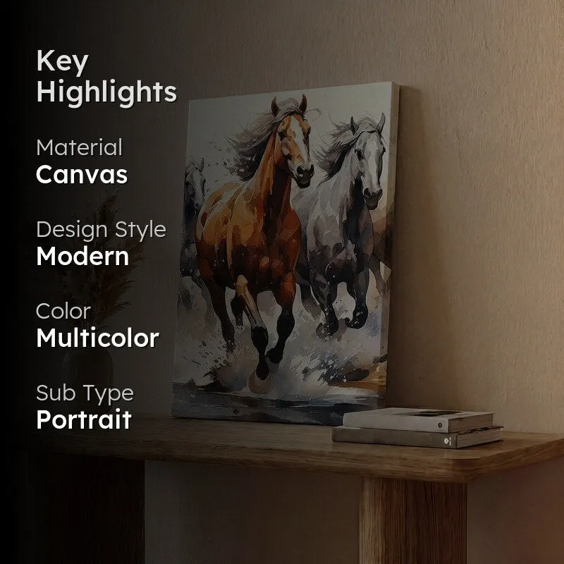 Wild Race Canvas Wall Painting media 2