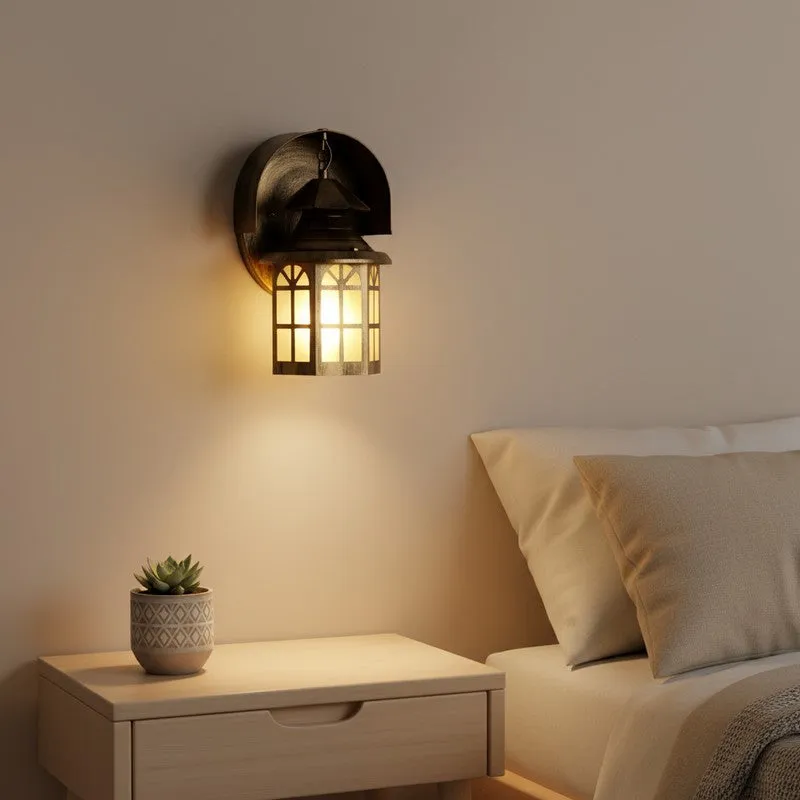 Antique Glow Iron Wall Lamp media 1