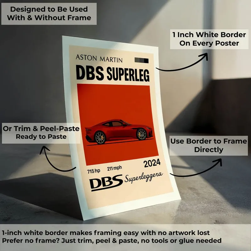 DBS Superleggera Wall Poster - Red media 8