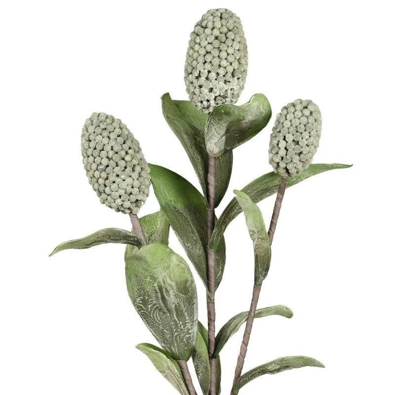 Decorative Artificial Corn Stalk Flower - Green media 4