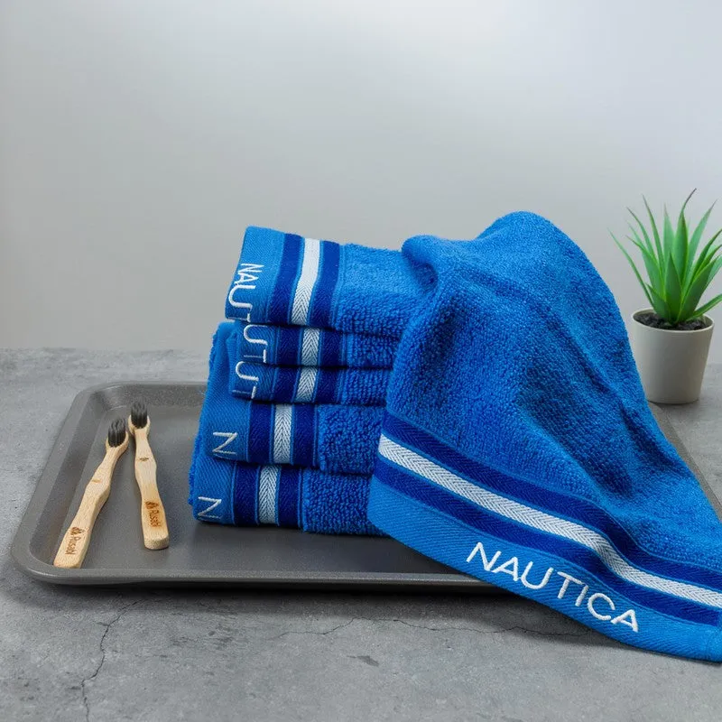 Nautica Dove Down Cotton Towel Set (Blue) - Six Piece Set media 3