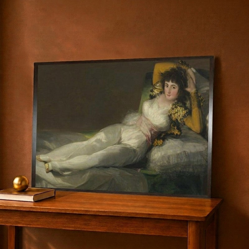 The Clothed Maja C. 1800 Canvas Wall Painting - 18 x 12 Inches
