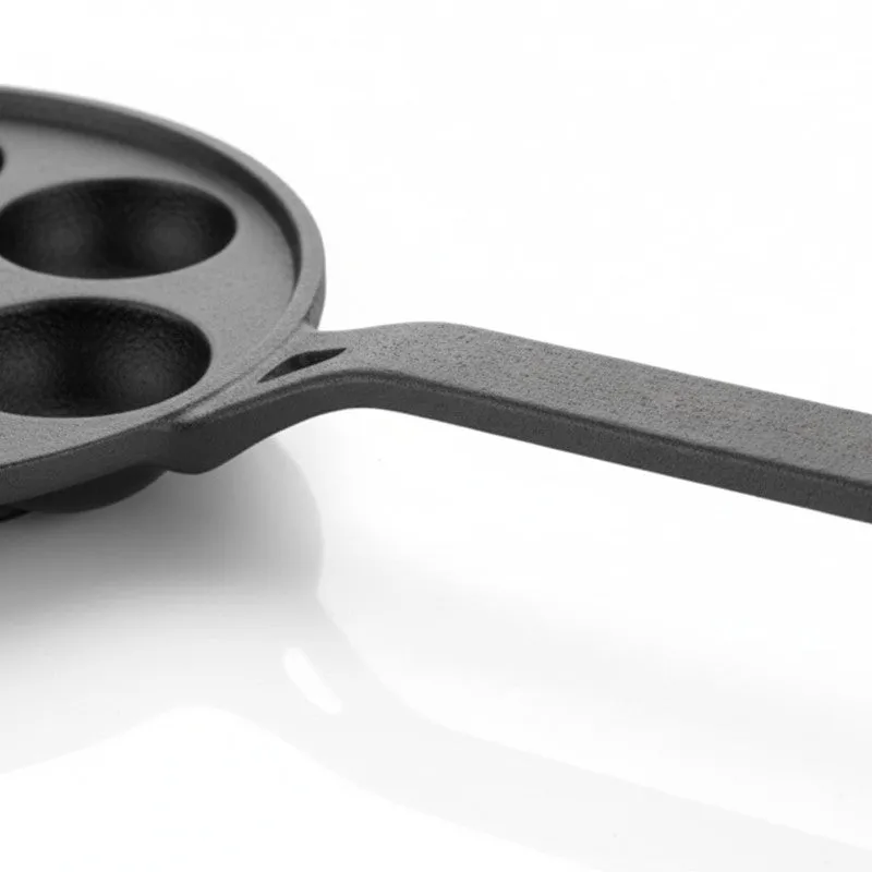 Gripappe Long Handle Cast Iron Paniyaram Pan media 8