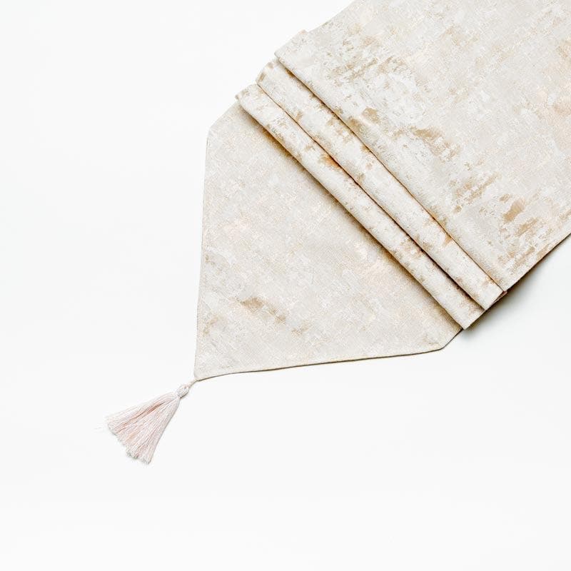 Ketty Jacquard Table Runner - Beige media 4