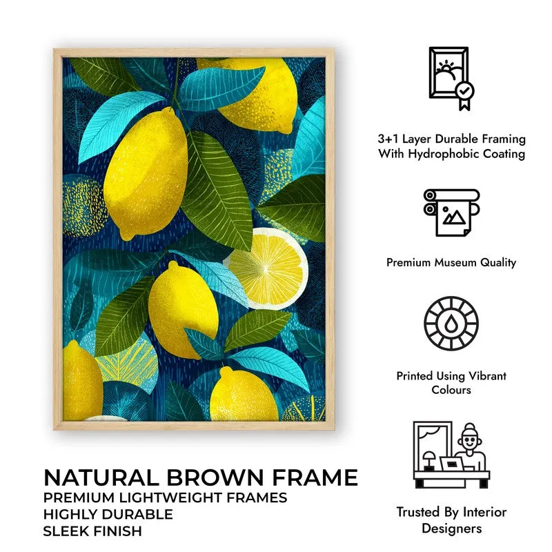 Fresh Picked Canvas Wall Painting - Brown Frame media 10