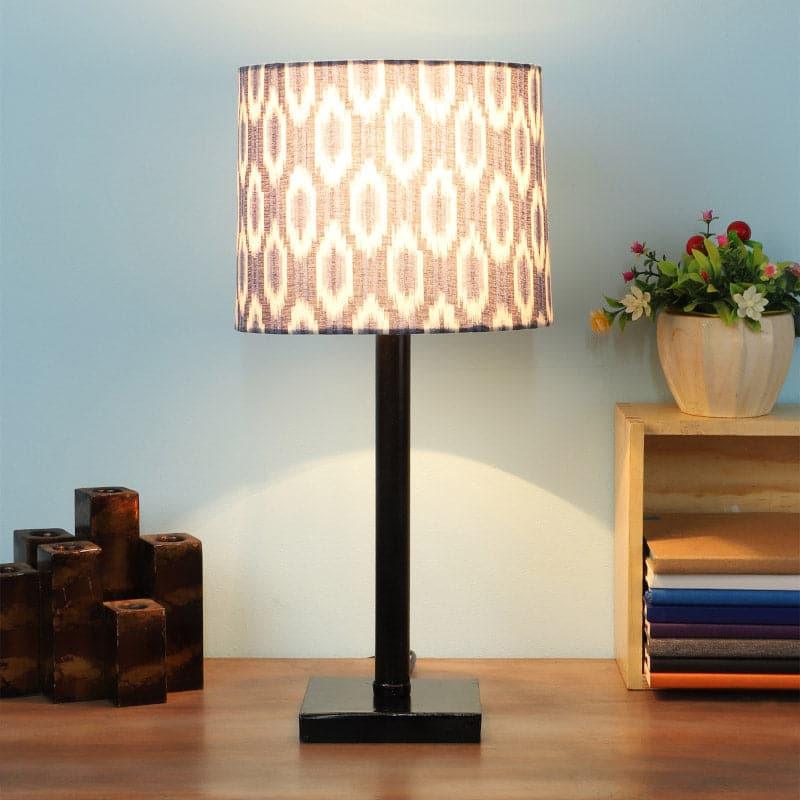 Lois Monroe Fabric Table Lamp - Blue,White