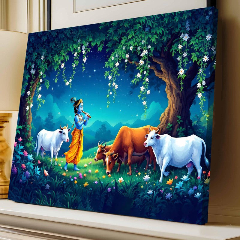 Kanha Blues Canvas Wall Art media 7