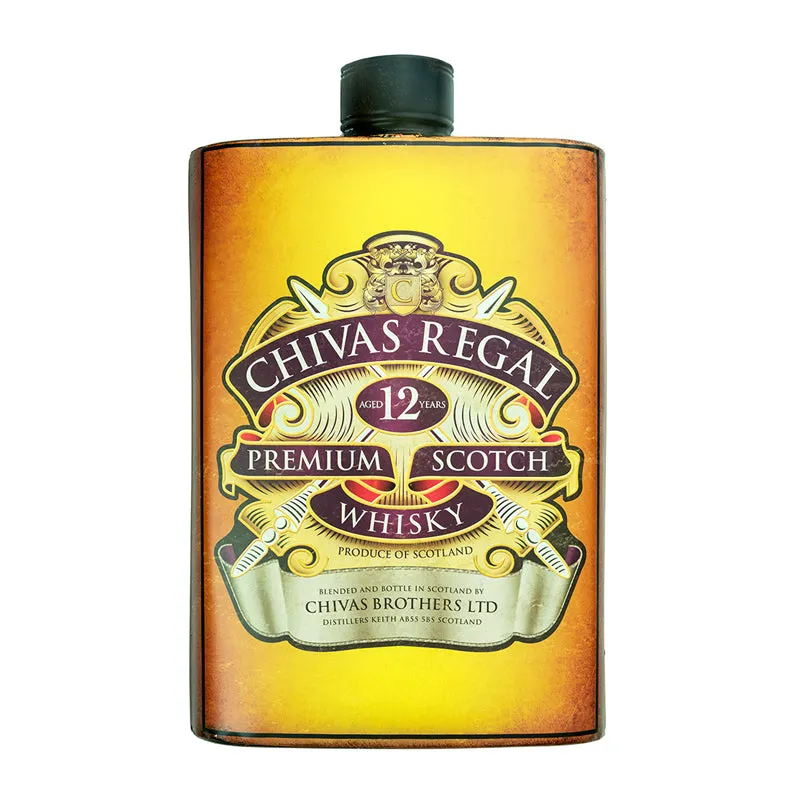 Chivas Regal Flask Metal Wall Accent media 4