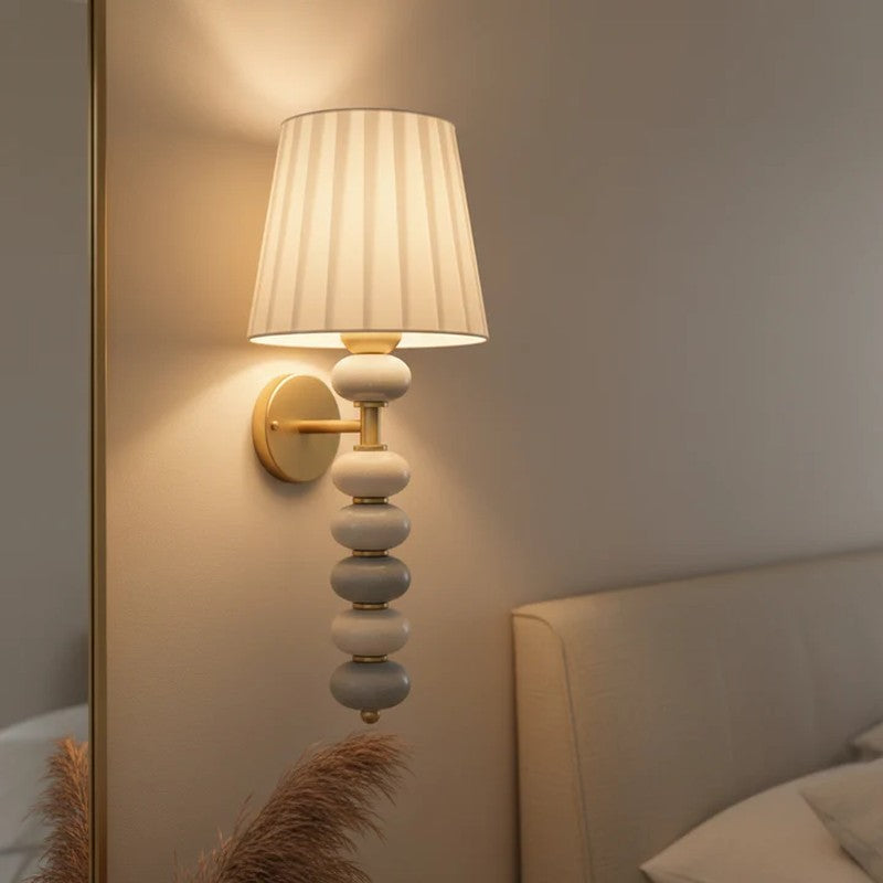 Linen Grace Ceramic Wall Lamp media 6