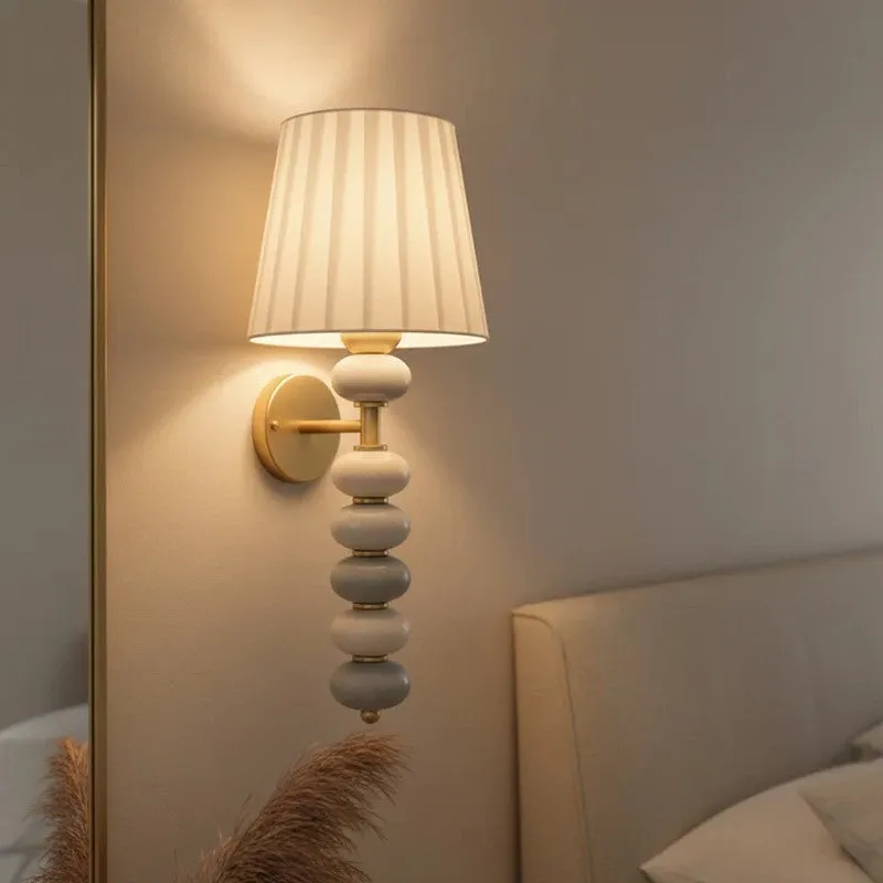 Linen Grace Ceramic Wall Lamp media 6