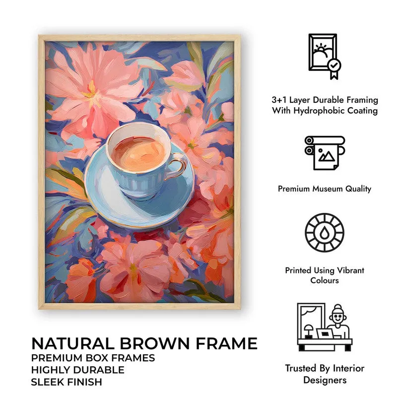 Floral Brewery Archival Canvas Wall Art - Brown media 10