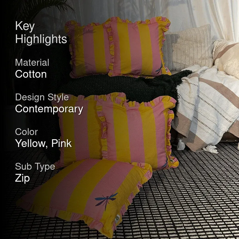 Stripe IV Cushion Cover - Set Of Five media 2