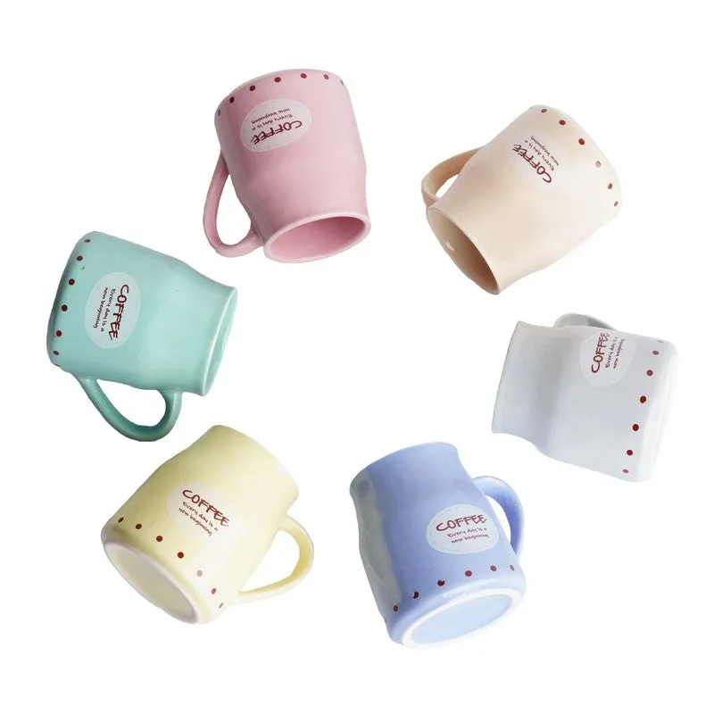 Ceramic Ceramic Coffee Mug (200 mL Each) - Set Of Six media 5