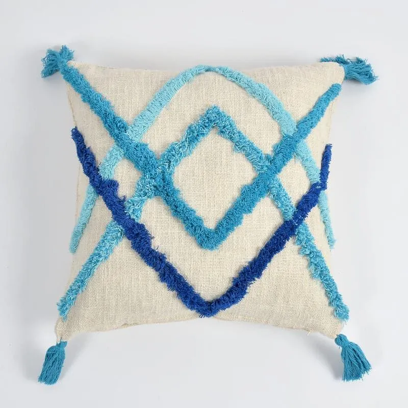 Melona Cross Tufted Cushion Cover - Set Of Two media 3