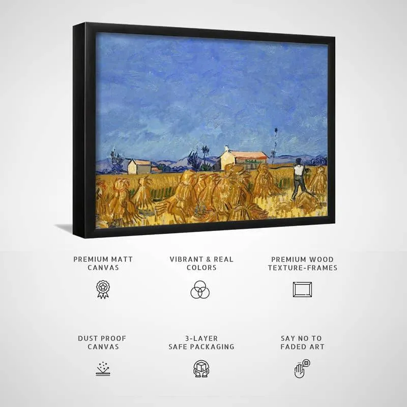 Harvest In Provence By Vincent Van Gogh - Black Frame media 3