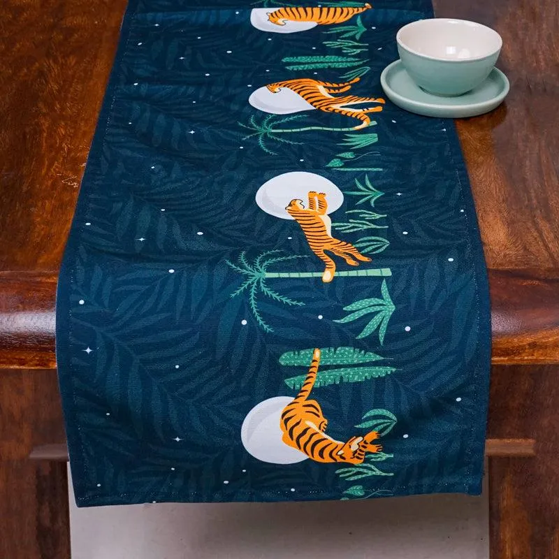 Lunar Wilderness Poly Canvas Table Runner media 1