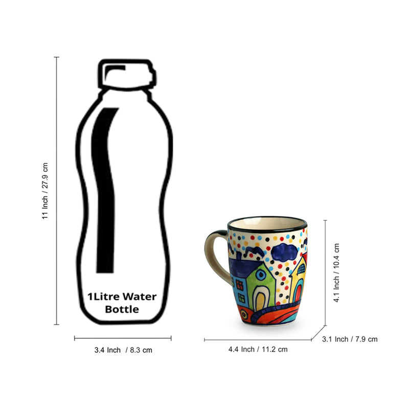 Sweet Ceramic Coffee Mug (270 mL Each) - Set of Four media 7